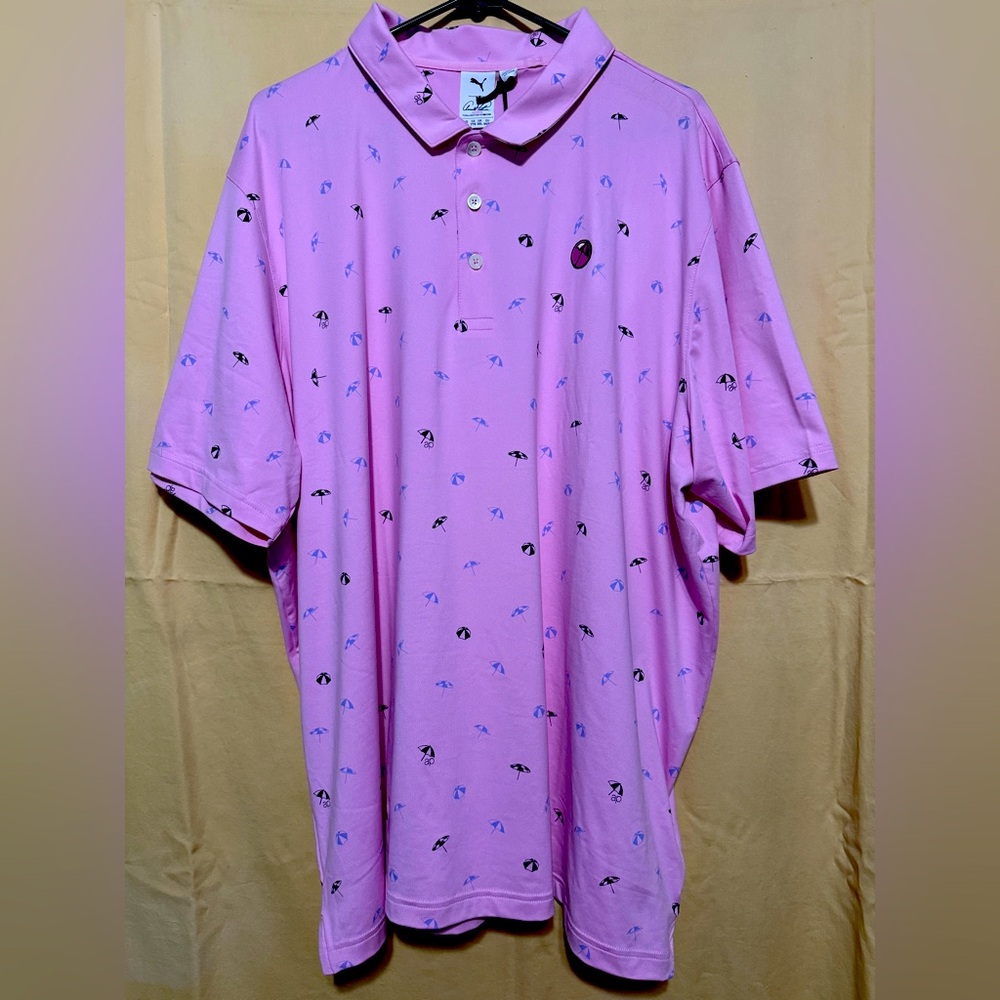 NWT-Puma Arnold Palmer cloud spun umbrella Polo men’s Polo MSRP $90 size XXL